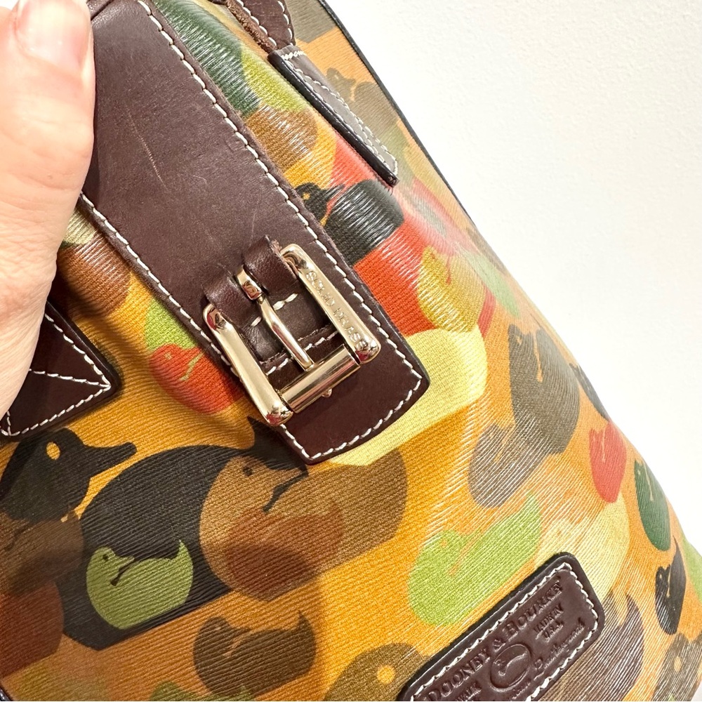 Dooney & Bourke Duck Print Camouflage Tote Bucket Bag vintage rare print - Picture 7 of 14